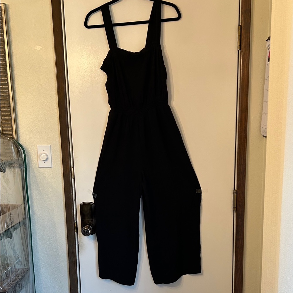 MADEWELL SMOCKED TANK JUMPSUIT WITH POCKETS AND WIDE LEG NEW WITH TAGS SZ 6 - Picture 2 of 15